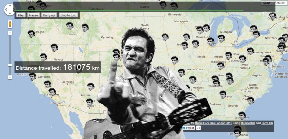 Johnny Cash Has Been Everywhere (Man)!